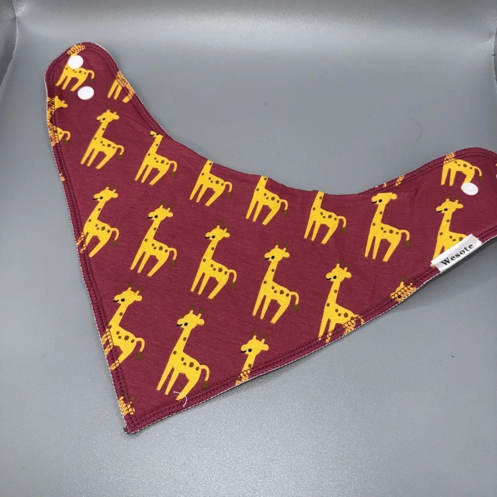 7- Wesote‎ Triangle Cotton Baby Bibs Teething